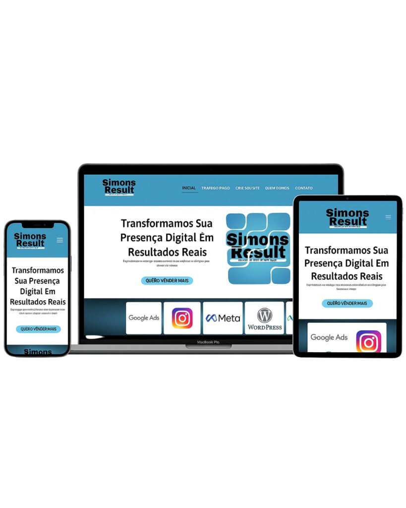 SImons Result Criamos o seu site